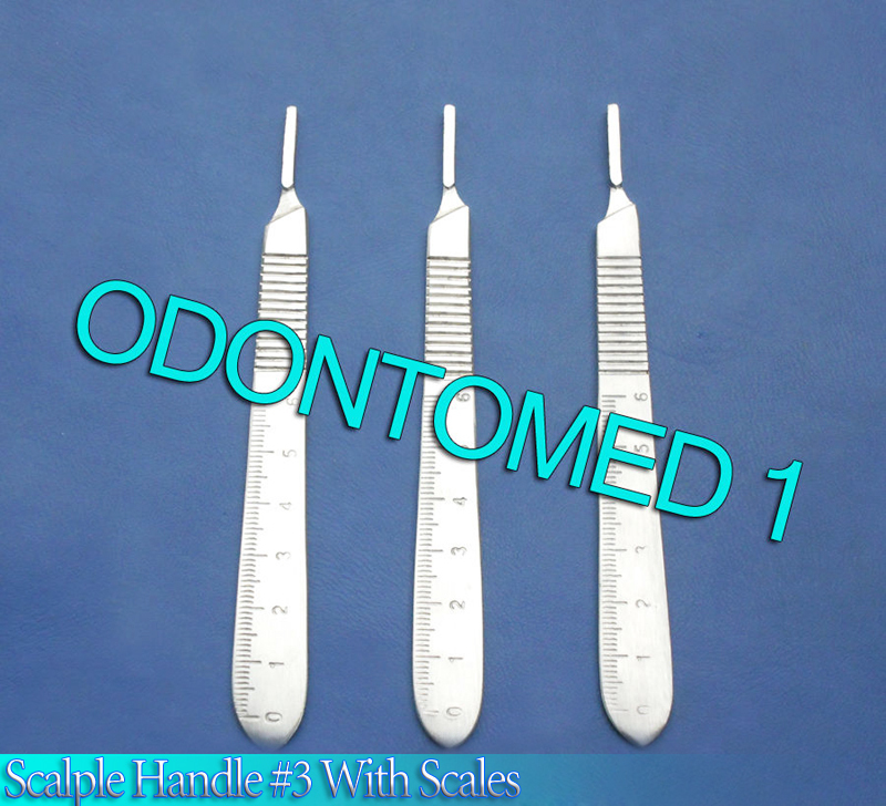 50 PCS SCALPEL HANDLE # 3 WITH SCALE