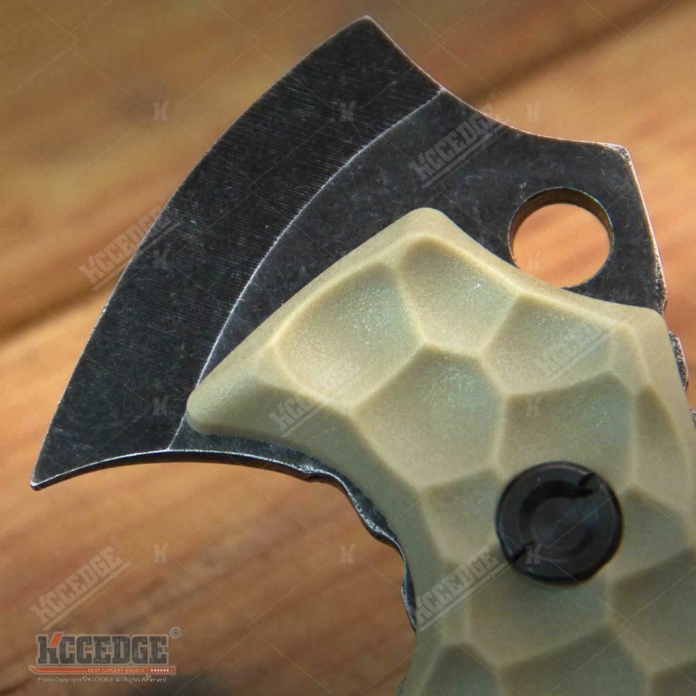 10" Tactical Fighting Axe w/ Finger Choil Sharpened Back Spike