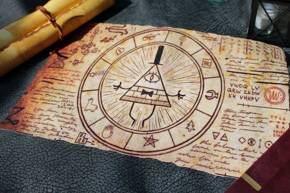 Gravity Falls Inspired – Magical Bill Cipher Scroll