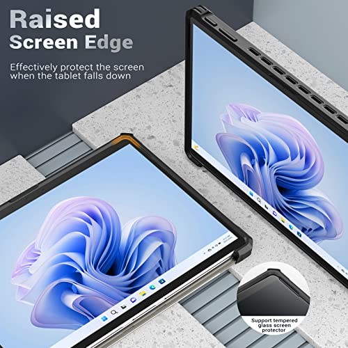 Case for Microsoft Surface Pro 11, Surface Pro 10, Surface Translucent Black