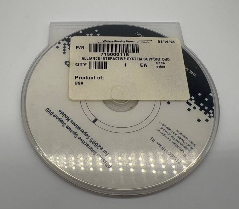 Waters Alliance Interactive System Support CD 715000116 — NEW