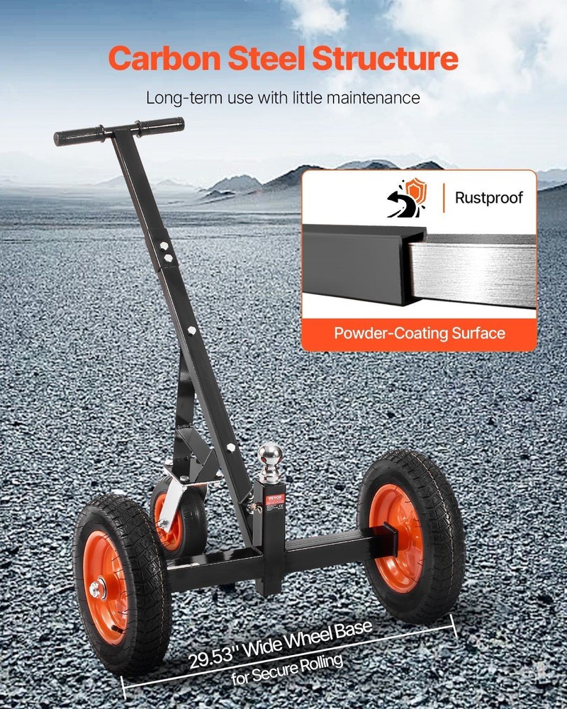 Quick Adjust 1000lb Trailer Dolly 16.7-22in Frame