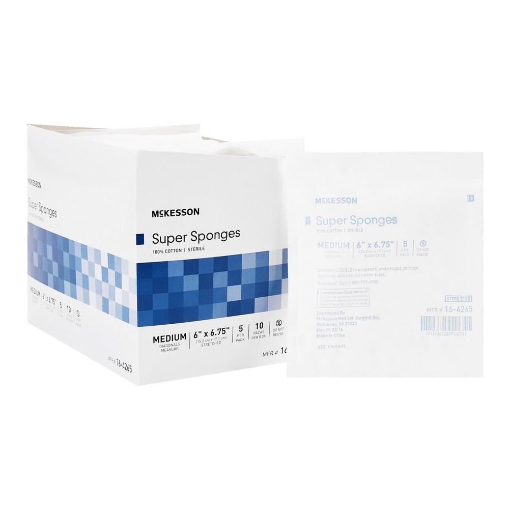 McKesson Fluff Dressing Sterile 6 x 6.75" 10 Pack(s) 5  per Pack