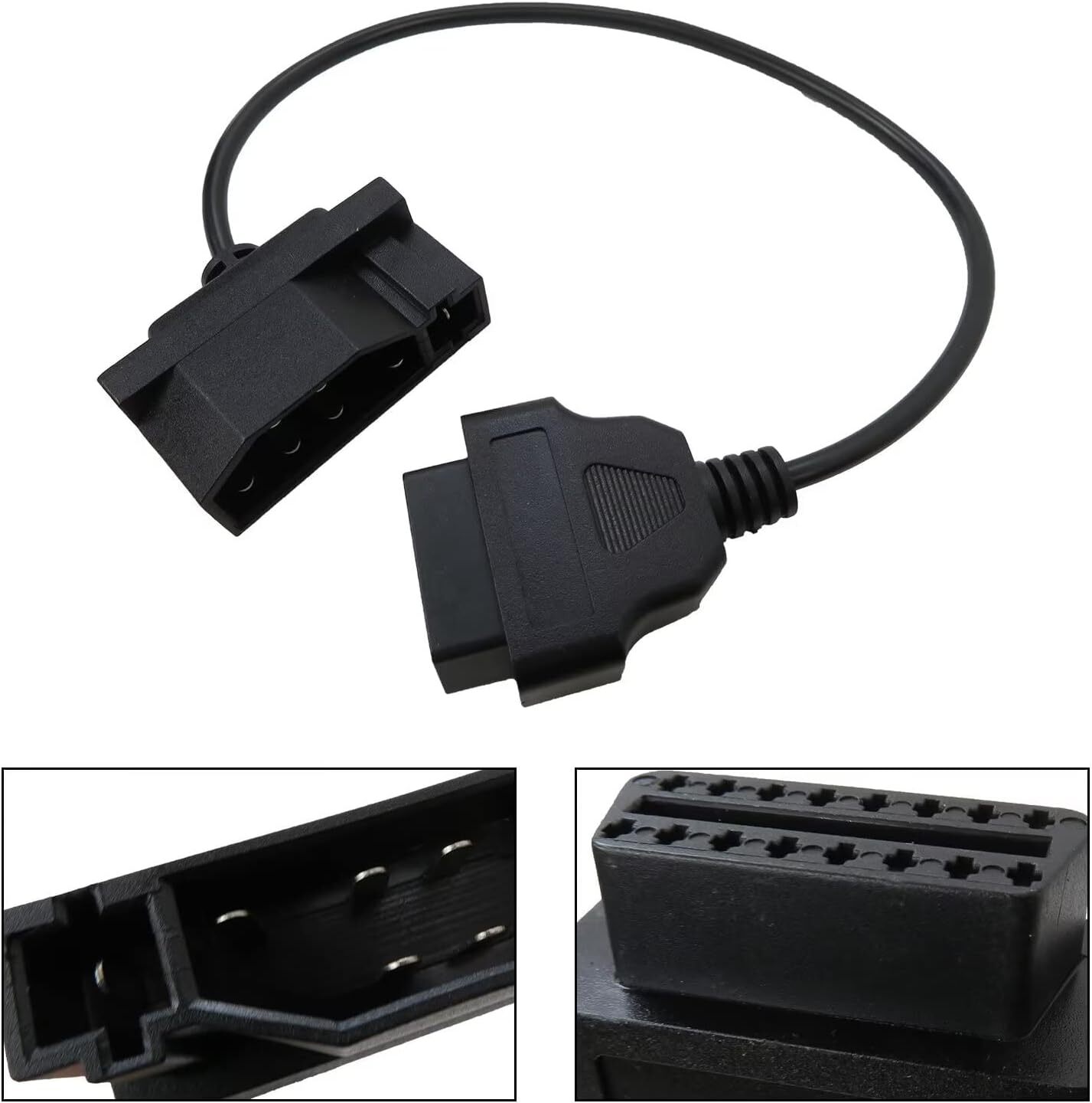 For Ford Engine Repair Tool 7 Pin OBD1 to OBD2 Cable Adapter Code Reader Scanner