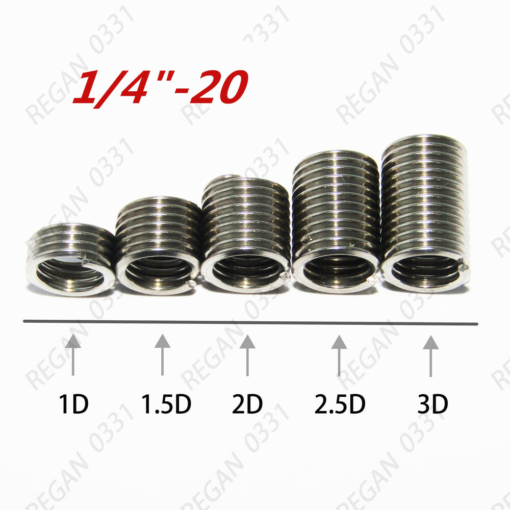 1/4-20 3/8-16 304 Stainless Helical Coil Wire Thread Insert British system