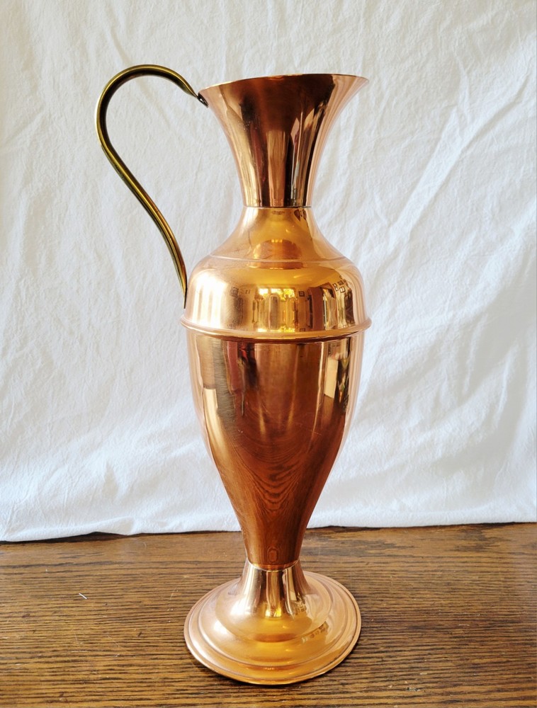 MCM Copper Pitcher with Brass Handle