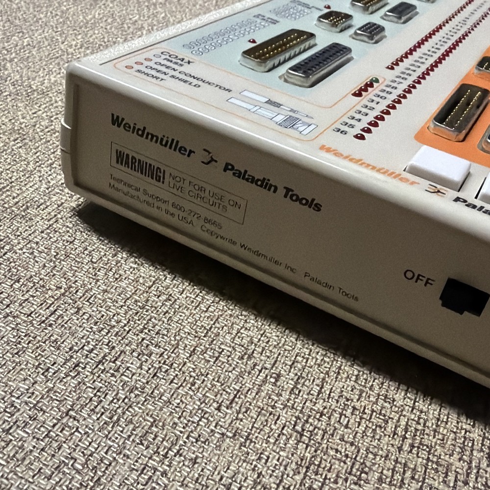 Weidmuller Paladin Tools Universal PC Cable Check 1570 Needs Battery