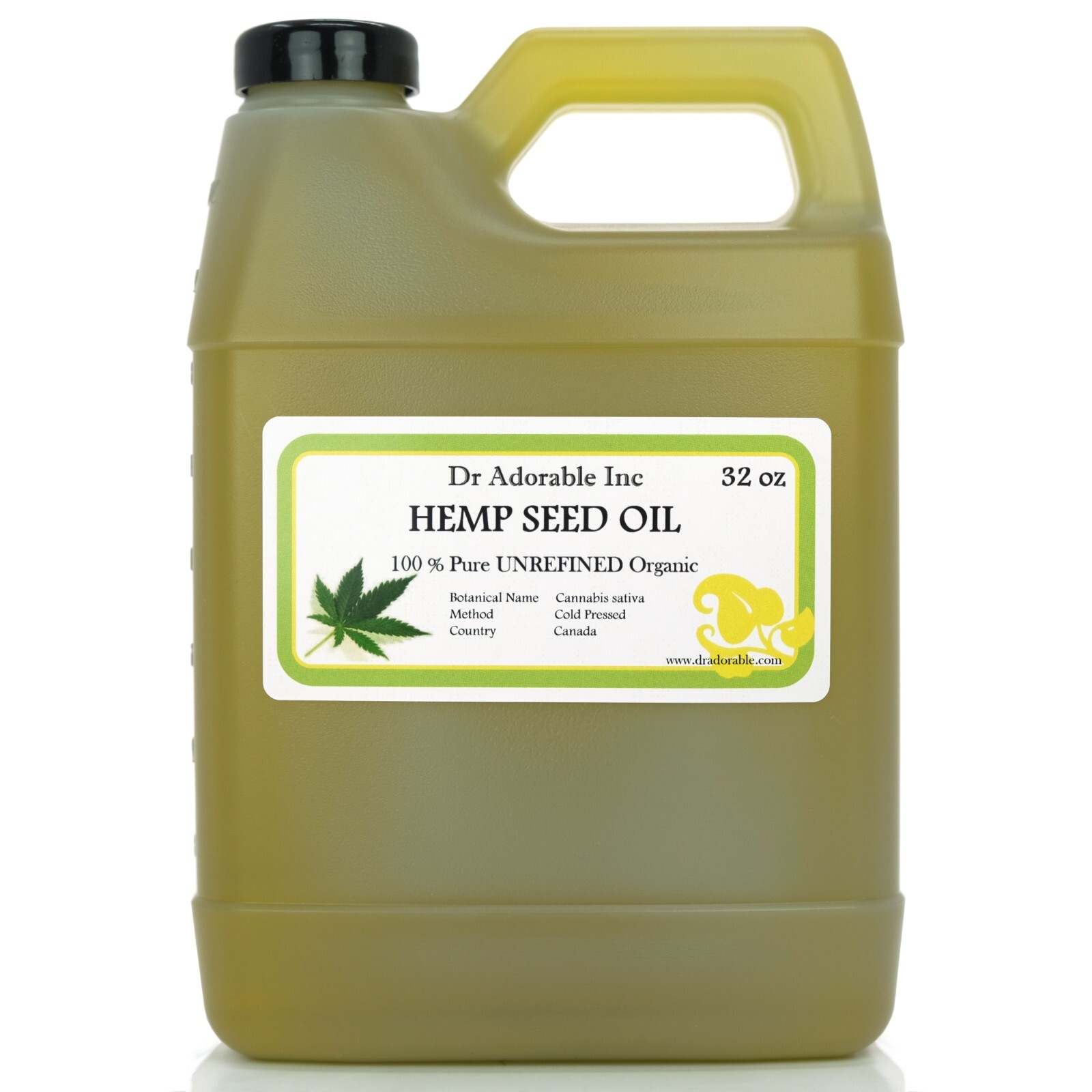 HEMP SEED OIL 100% Pure ORGANIC COLD PRESSED VIRGIN 2 oz- Gallon Free Shipping