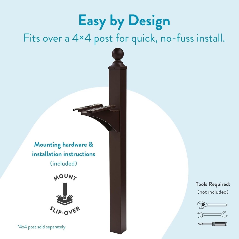 Architectural Mailboxes Landover Aluminum Mailbox Post