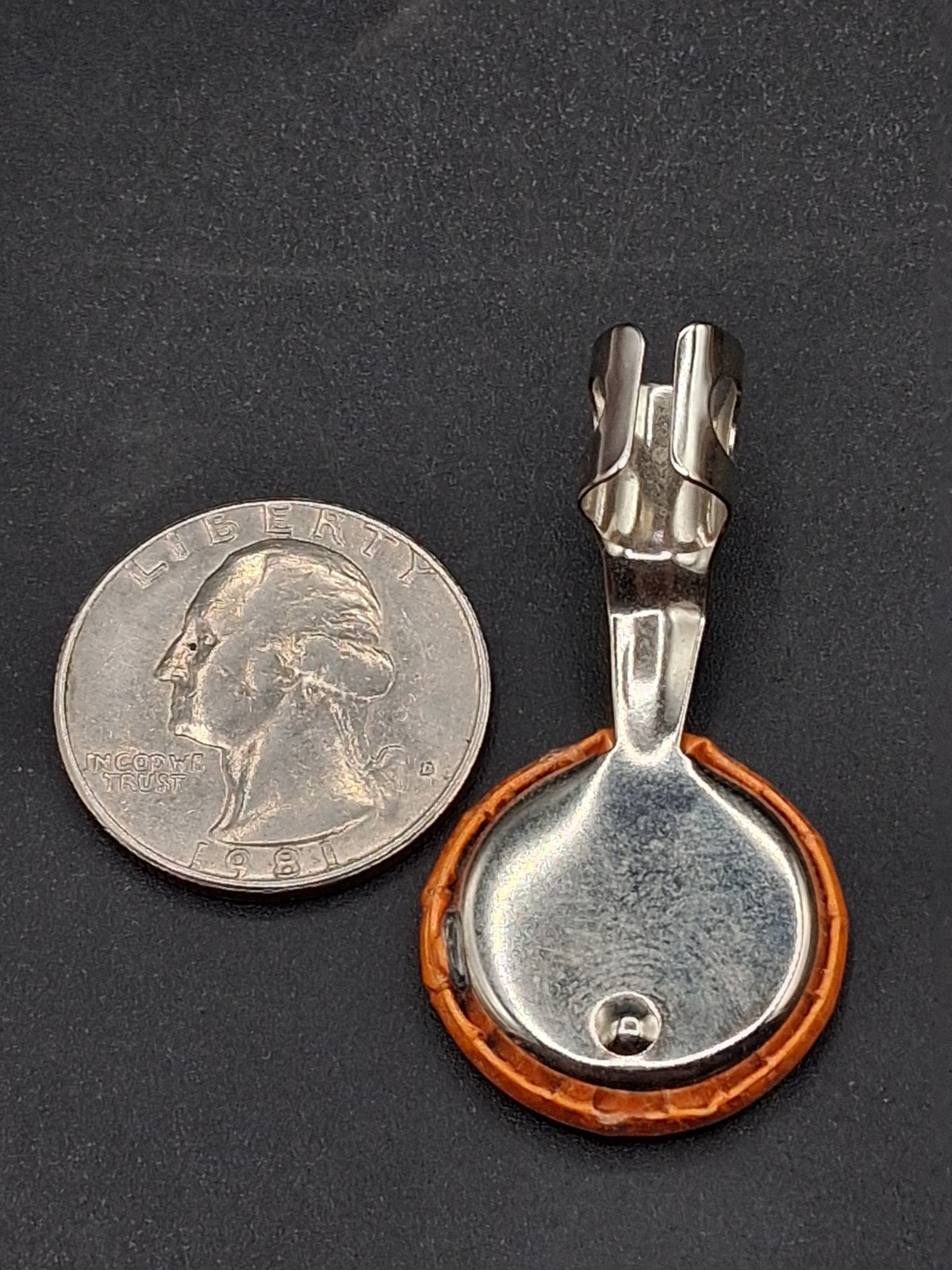 🍊 Vintage Orange Crush Soda Pop Metal Pen Clip Advertising Pencil Topper NOS 🍊