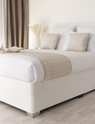 Box Spring Cover - Transform Your Bed with This Fully Elasticated Faux Suede &