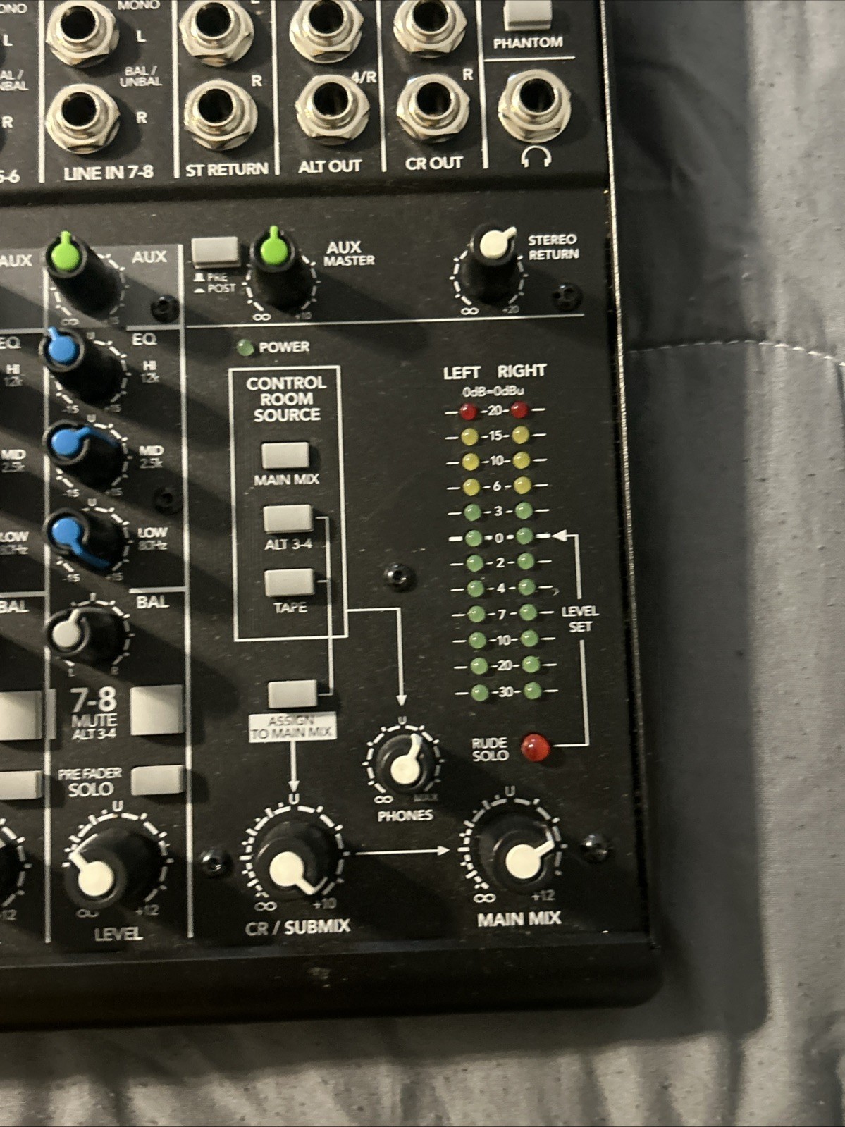 Used Mackie 802VLZ4 8-Channel Ultra Compact Mixer Clean No Power Cord