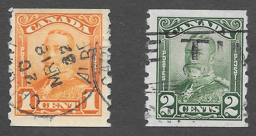 Canada (1929) - Scott # 160 - 161,   Used