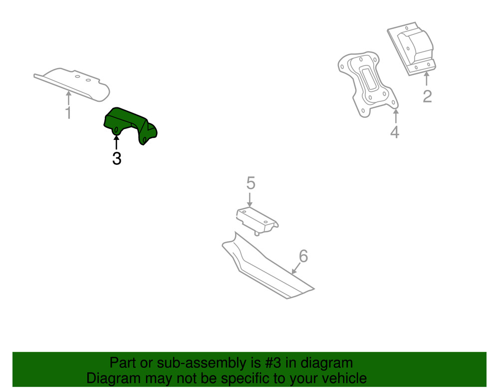 Genuine GM Engine Mount Bracket 15027096