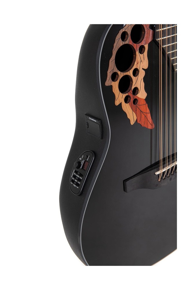 Ovation Elite Celebrity Mid-depth 12-string Black
