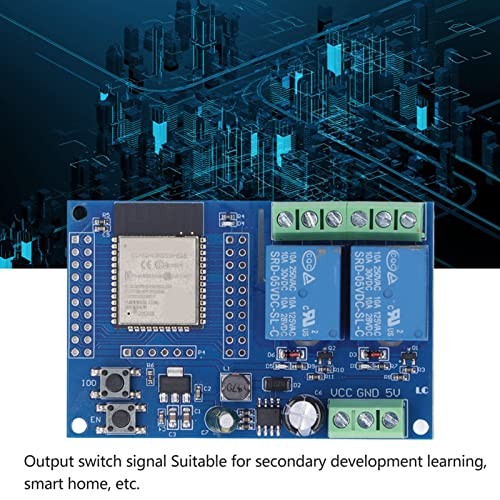 2 Channel 5V Relay Module ESP 32 4M Byte Flash Large Capacity Programmable