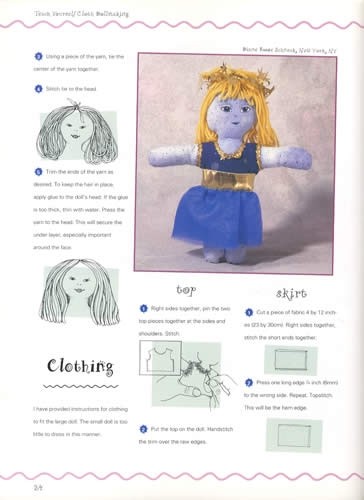 Teach Yourself Cloth Doll Making Sewing Techniques & Patterns