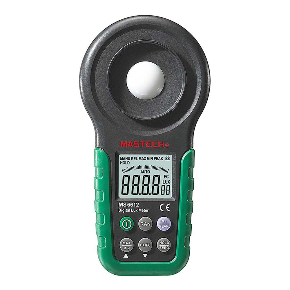 MASTECH MS6612 Pro Multi Function Luxmeter Light Meter Foot Candle Auto Range