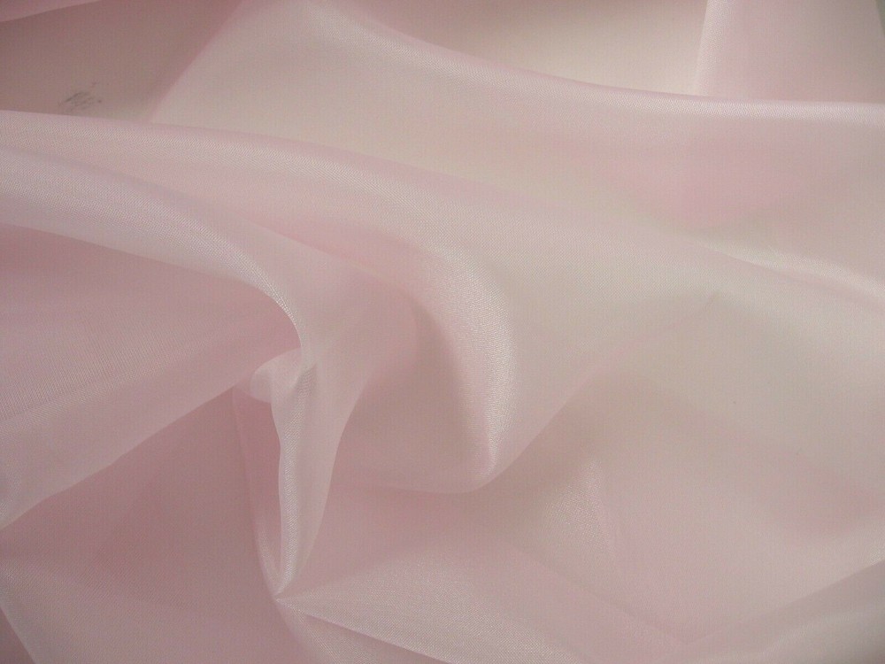Sheer Soft Pink Voile Fabric  44" - BTY