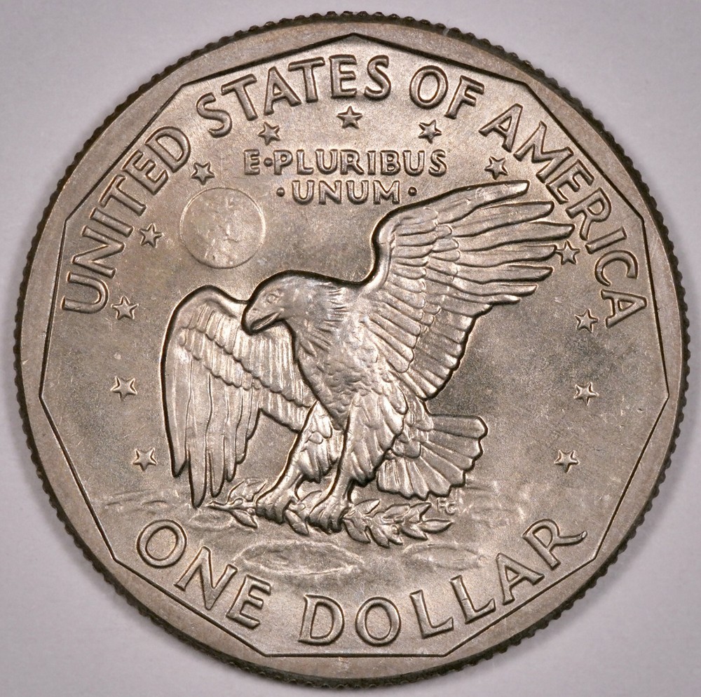 $1 1981 D SBA, lightly toned, Uncirculated UNC (E124)