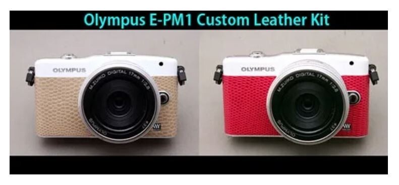 Camera Replacement Skin Leather w/VIDEO instruction【Olympus E-PM1】From Japan