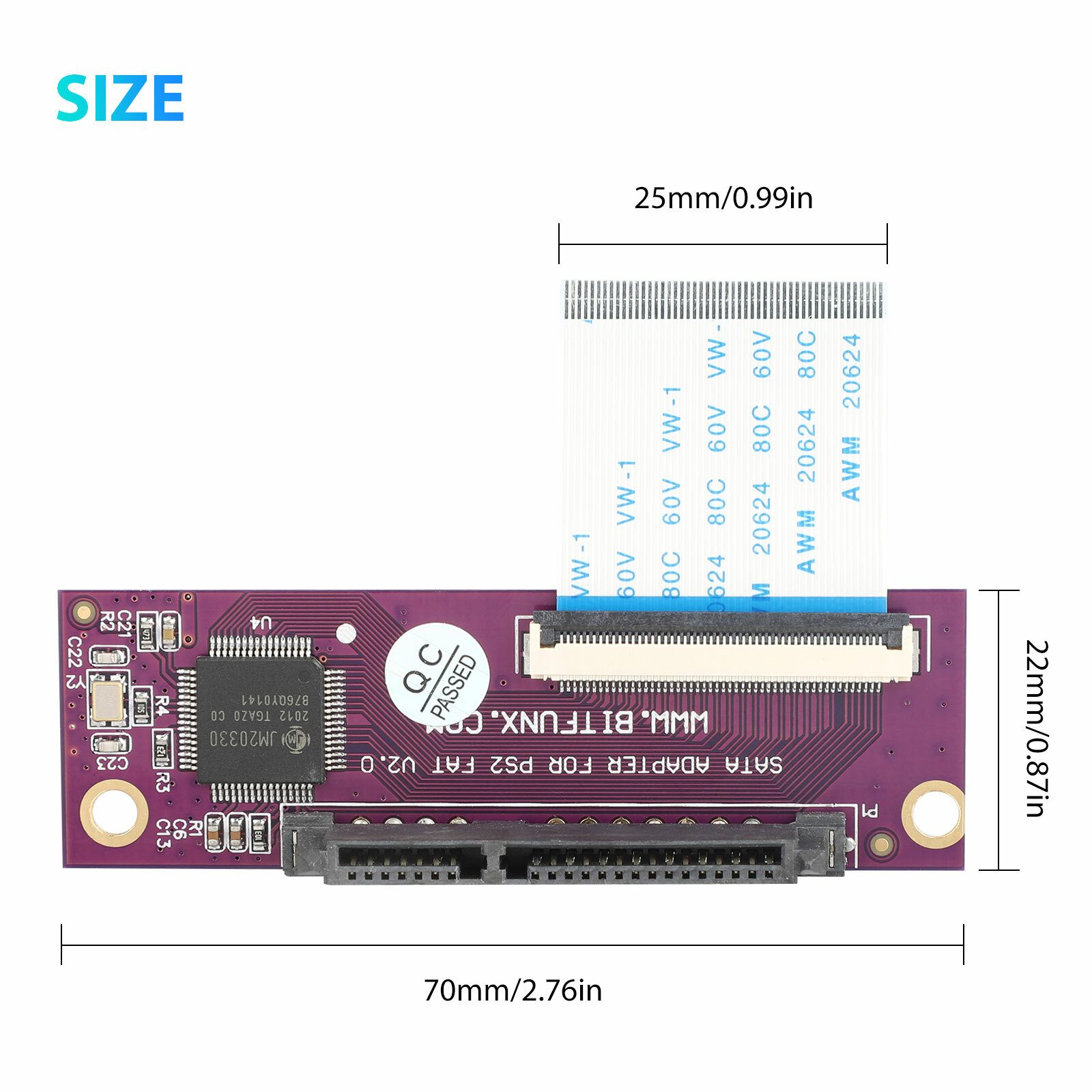 SATA Upgrade Hard Drive Adapter Kit for Sony PS2 PlayStation 2 Original Network