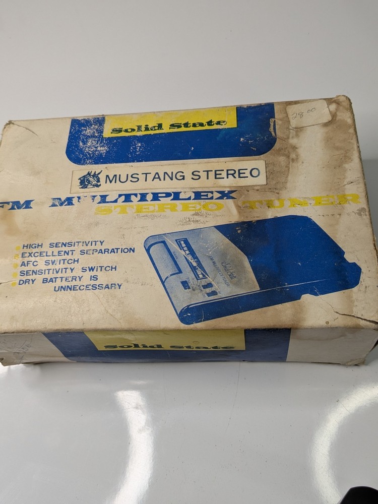 NOS Mustang Stereo FM Multiplex Tuner Receiver Solid State Box is Damaged