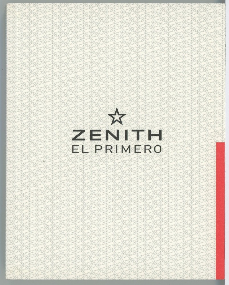 Zenith El Primero Watch Manual Instruction Book User Quick Step Guide 2015