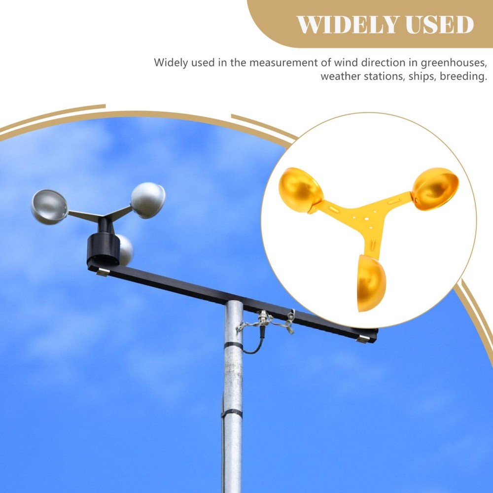 Anemometer with Cups Wind Speed Detection Weather Station Replacement