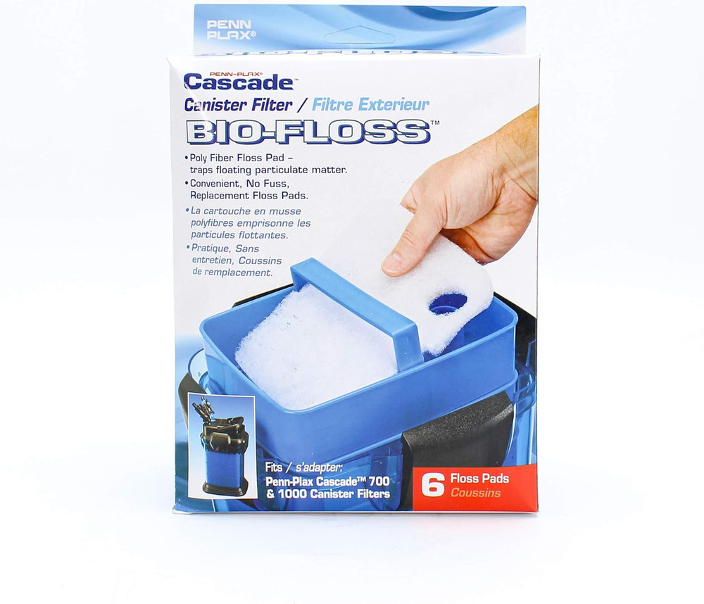 Cascade 6 Pack Bio-Floss Replacement | Poly Fiber Floss Pads for Cascade 700 & 1
