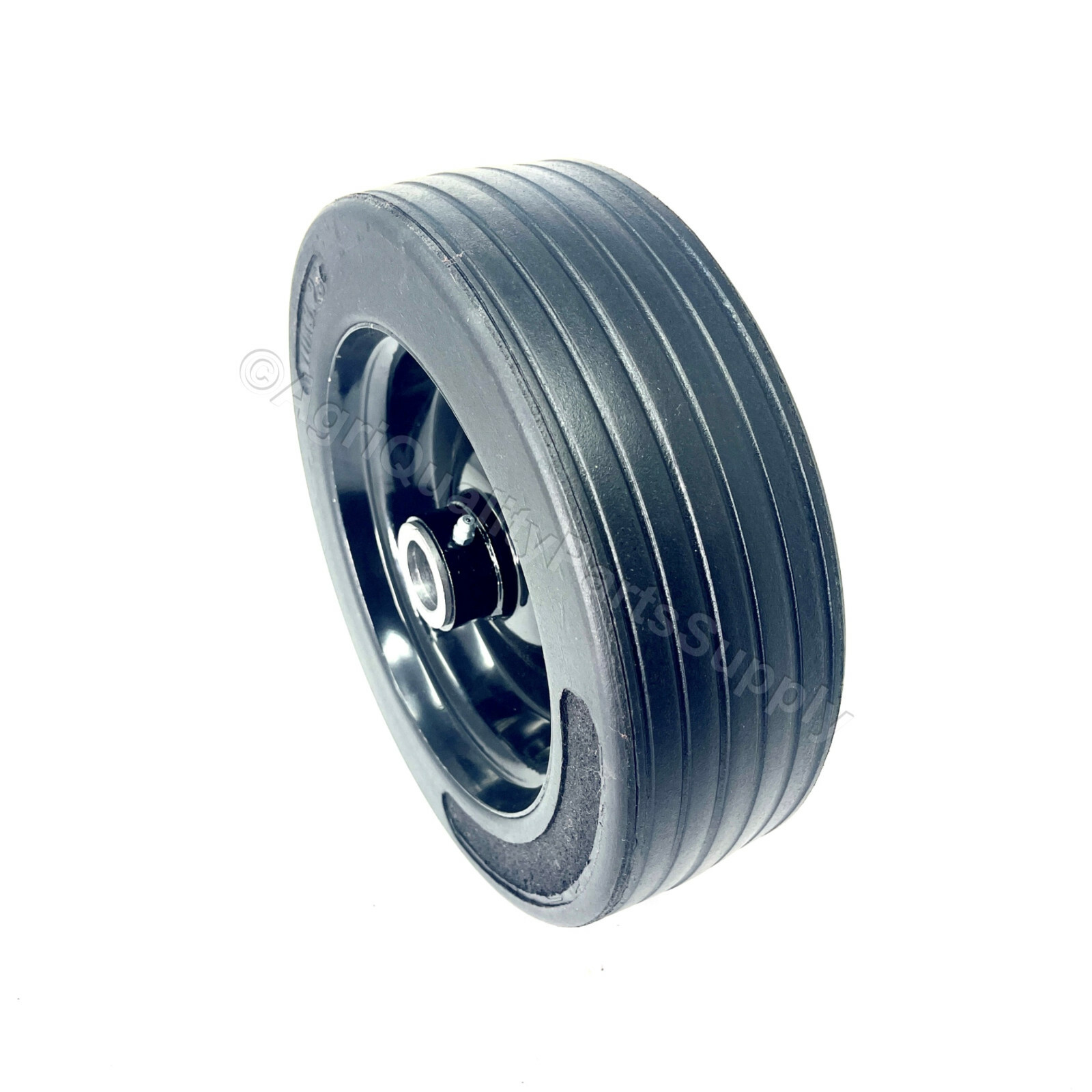 10"x 3.25" FINISH MOWER WHEEL -SOLID MOLDED TIRE - FITS 1" AXLE, Free Shipping