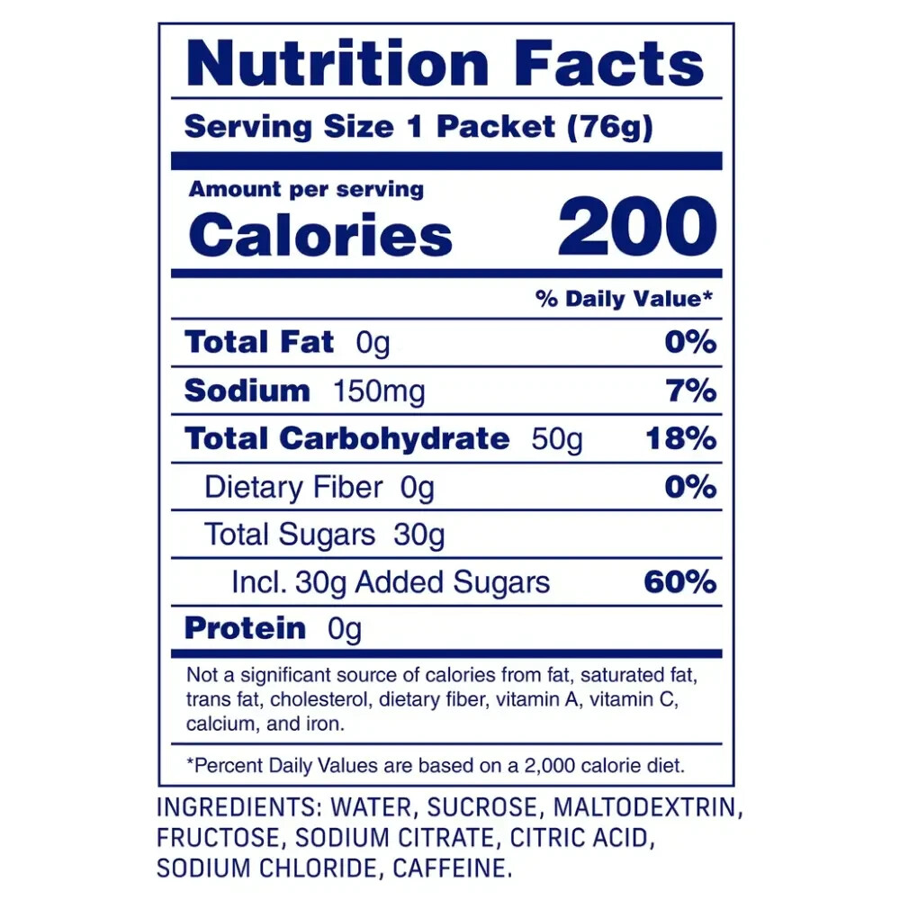 Carbs Fuel Caffeinated Original 50G Energy Gel