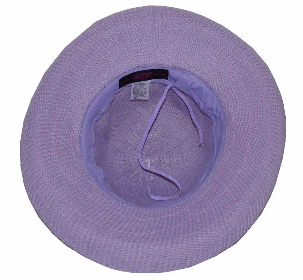 Angela & William Women's Polyester Raffia Adjustable Upturn Hat