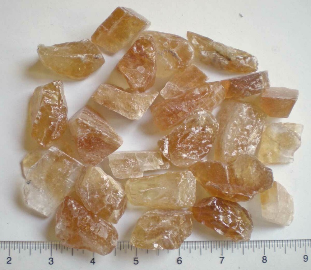 Amber Calcite Rough Stones - 1 pound r1021