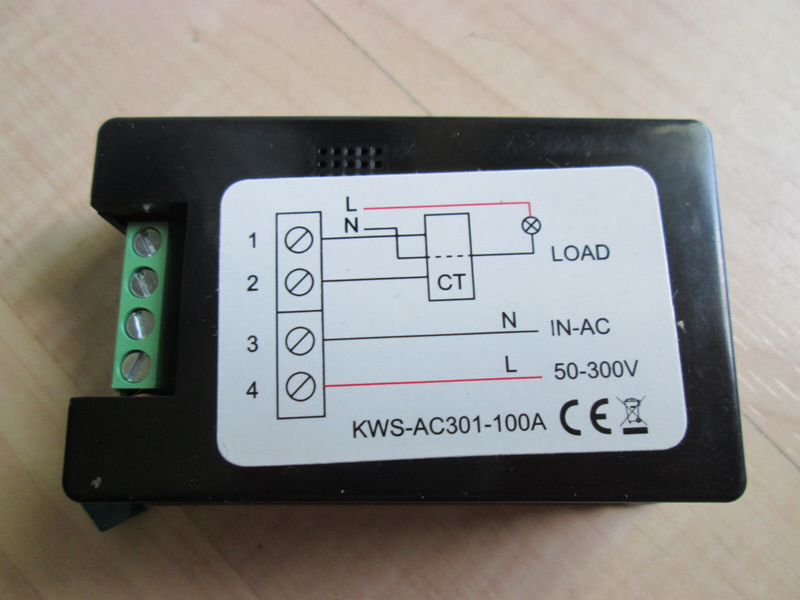 Electric Power Consumption Watt Meter Usage Meter 120/240 VAC 0-100 Amps #E12B