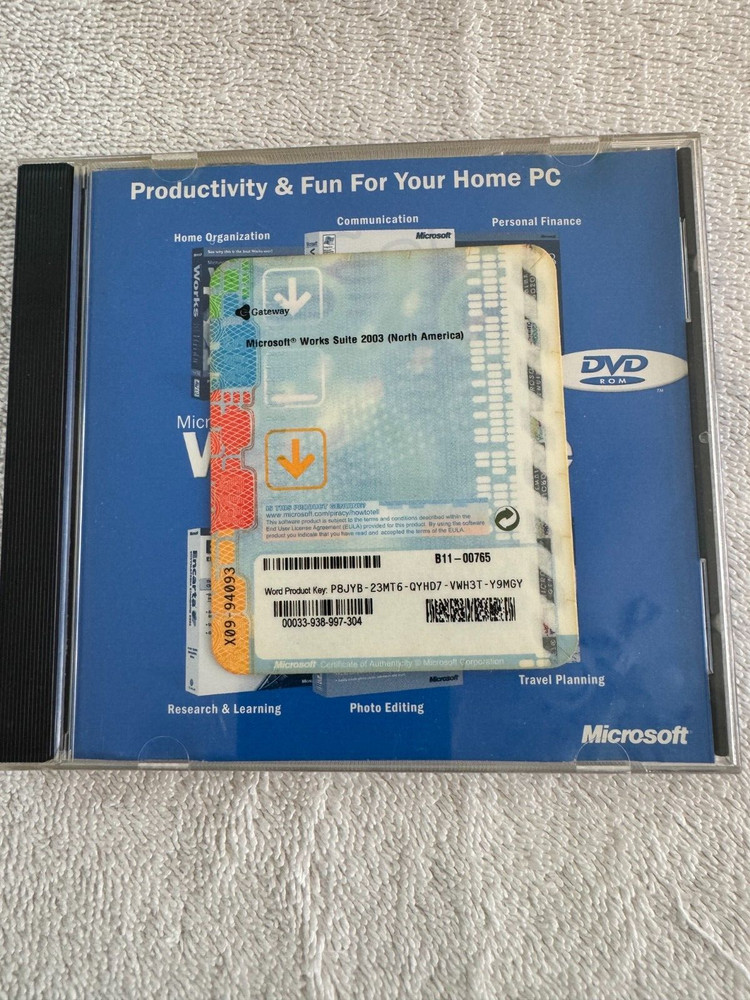 Microsoft Works Suite 2003 (DVD Software) with Product Key!!!