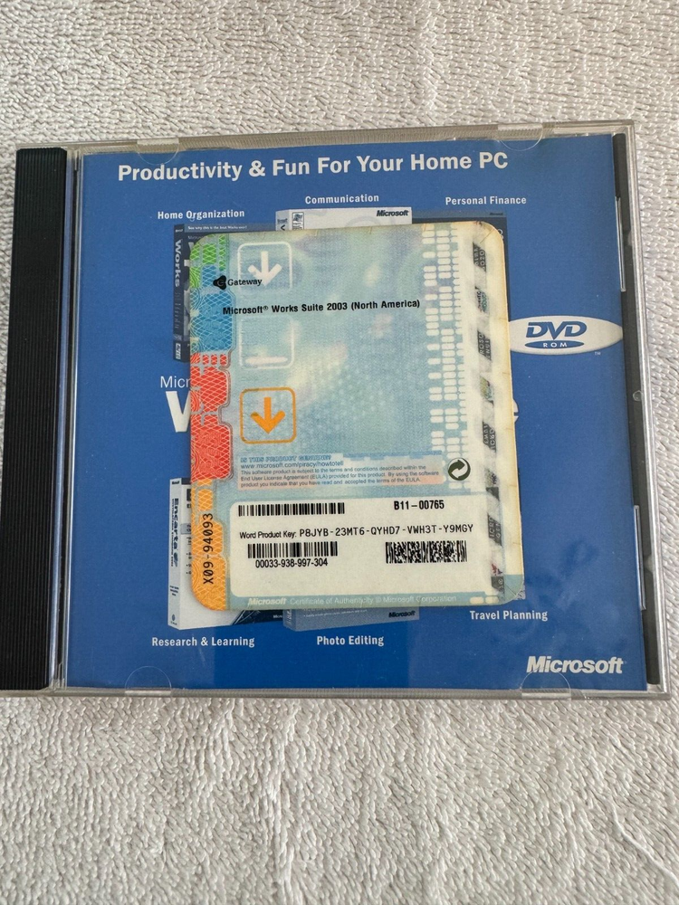 Microsoft Works Suite 2003 (DVD Software) with Product Key!!!