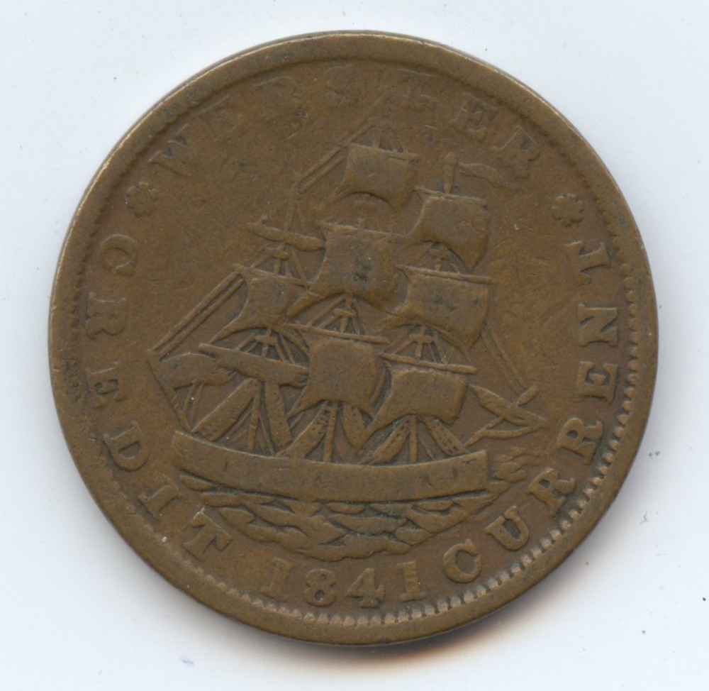 Hard Times Token HT16 (#6379) 1841 VF.