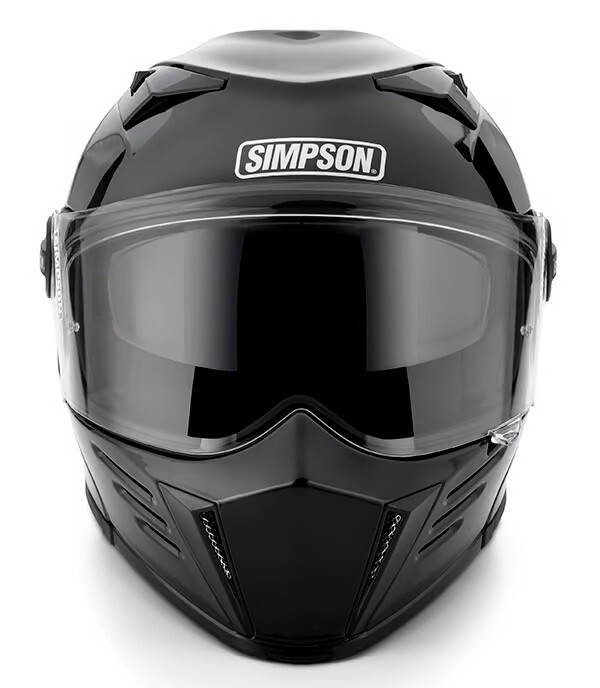 SIMPSON MOTORCYCLE MOD BANDIT HELMET, EXTRA-LARGE, TOOLLESS, DOT & ECE CERTIFIED