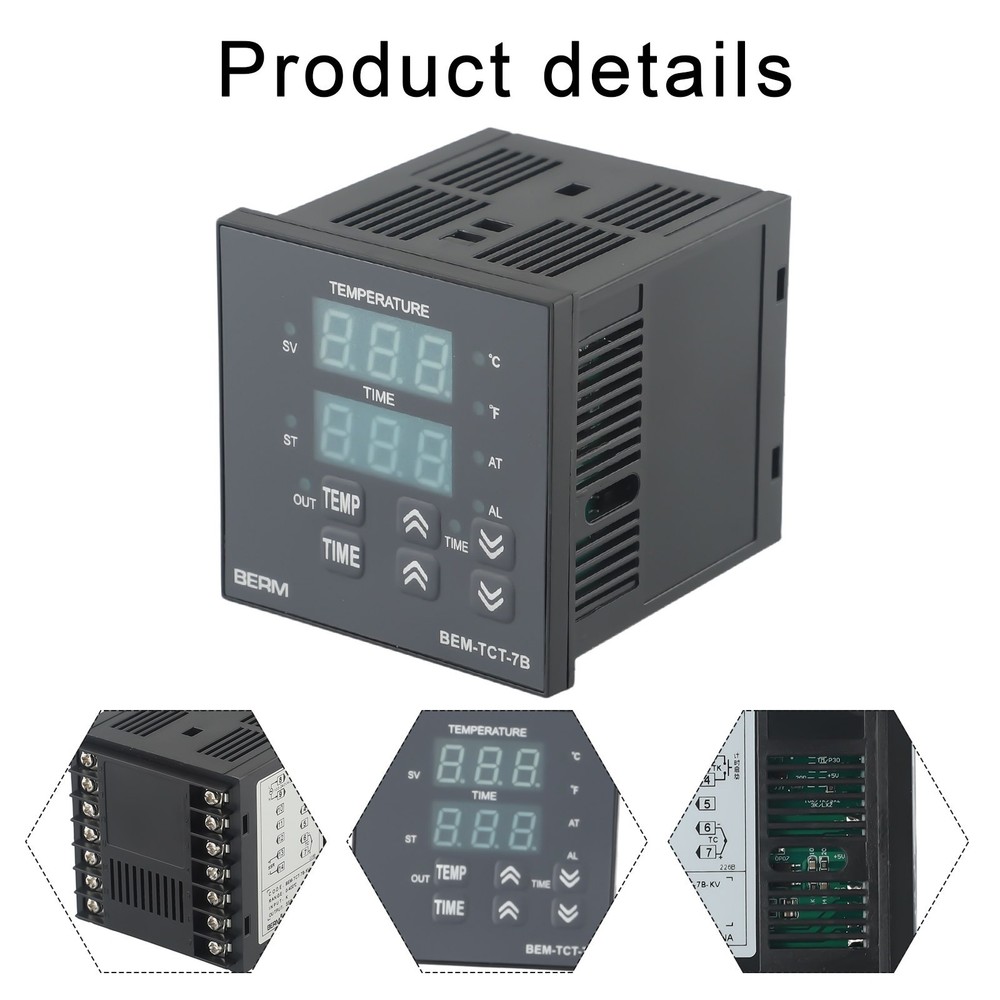 Heavy Duty Heat Press Machine Time Temperature Controller Adjustable Settings