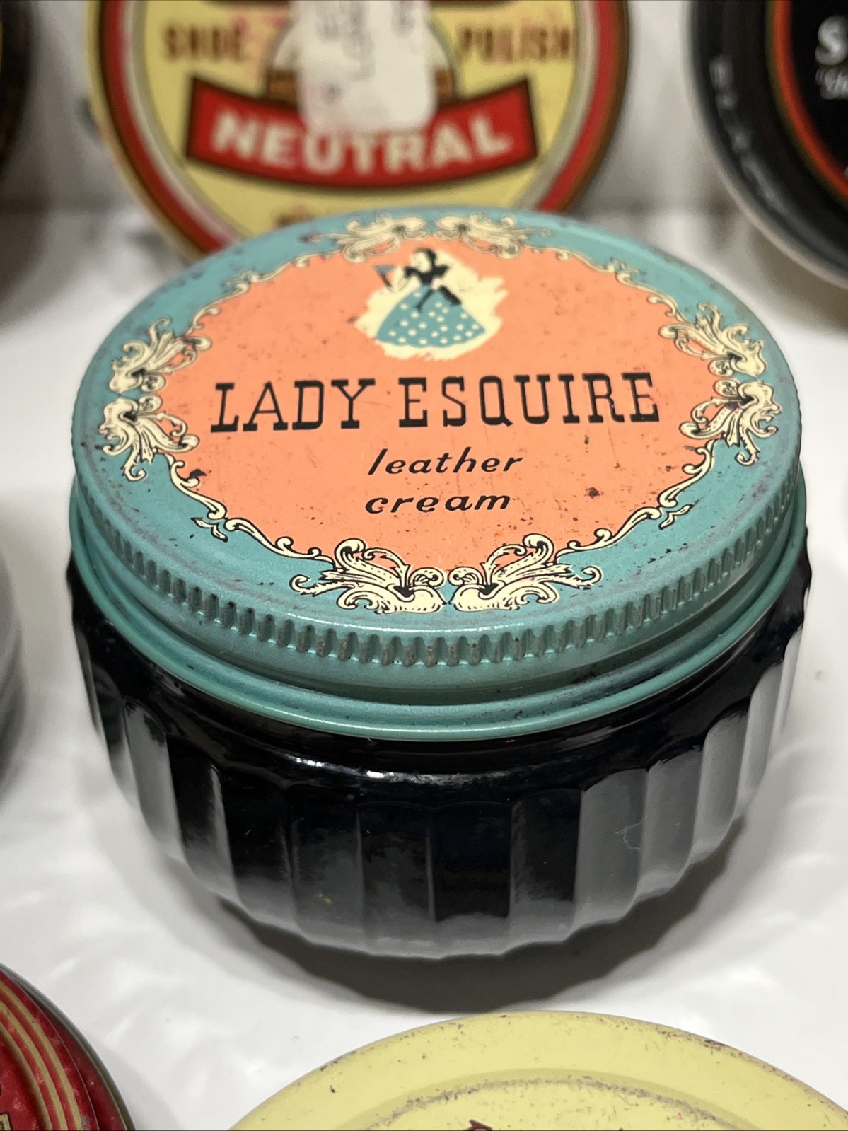 Vintage Lot of 24 Shoe Shine/Polishes/Leather Dye/Cream Shinola Esquire