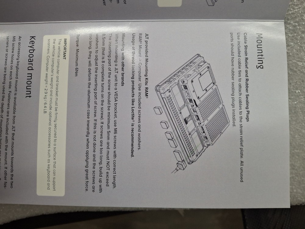 JLT6012 Rugged Vehicle-mount Computer