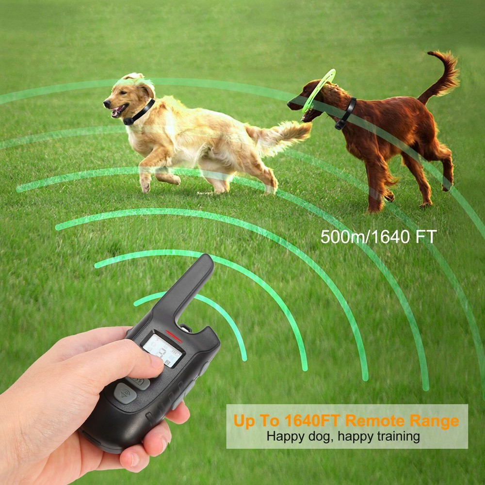 Dog Training Collar Rechargeable Remote Waterproof Electric Shock Pet Training