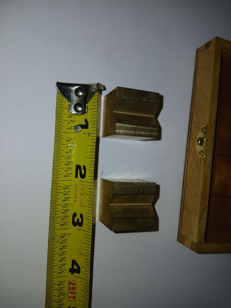 Mini Brass V Block Set/Vise Workholding