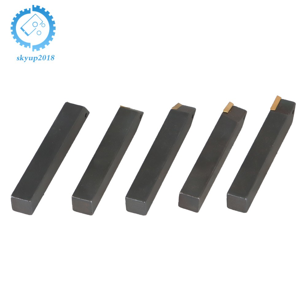 5 PACK 3/8" New Carbide Indexable Turning Tool Bit With Carbide Inserts