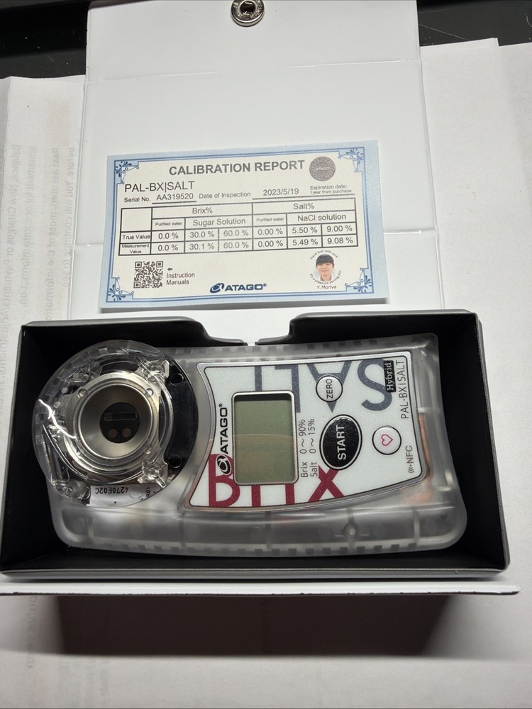 ATAGO Digital Pocket Refractometer Pocket Brix-Salt Meter PAL-BX|SALT(E).
