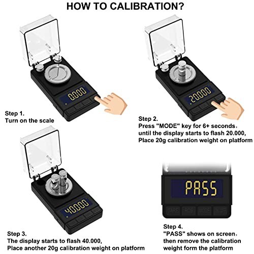 Digital Milligram Scale 50g/0.001g - Compact Precision Scale with Calibration We
