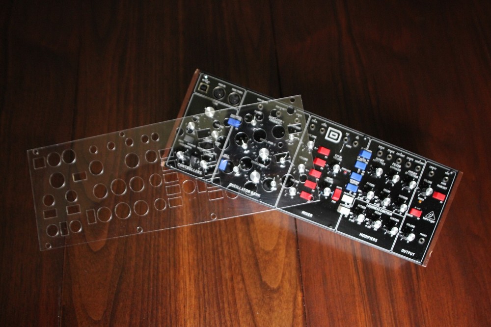 Behringer Model D Analog Desktop Mono Synthesizer Clear Overlay For Patch Saving