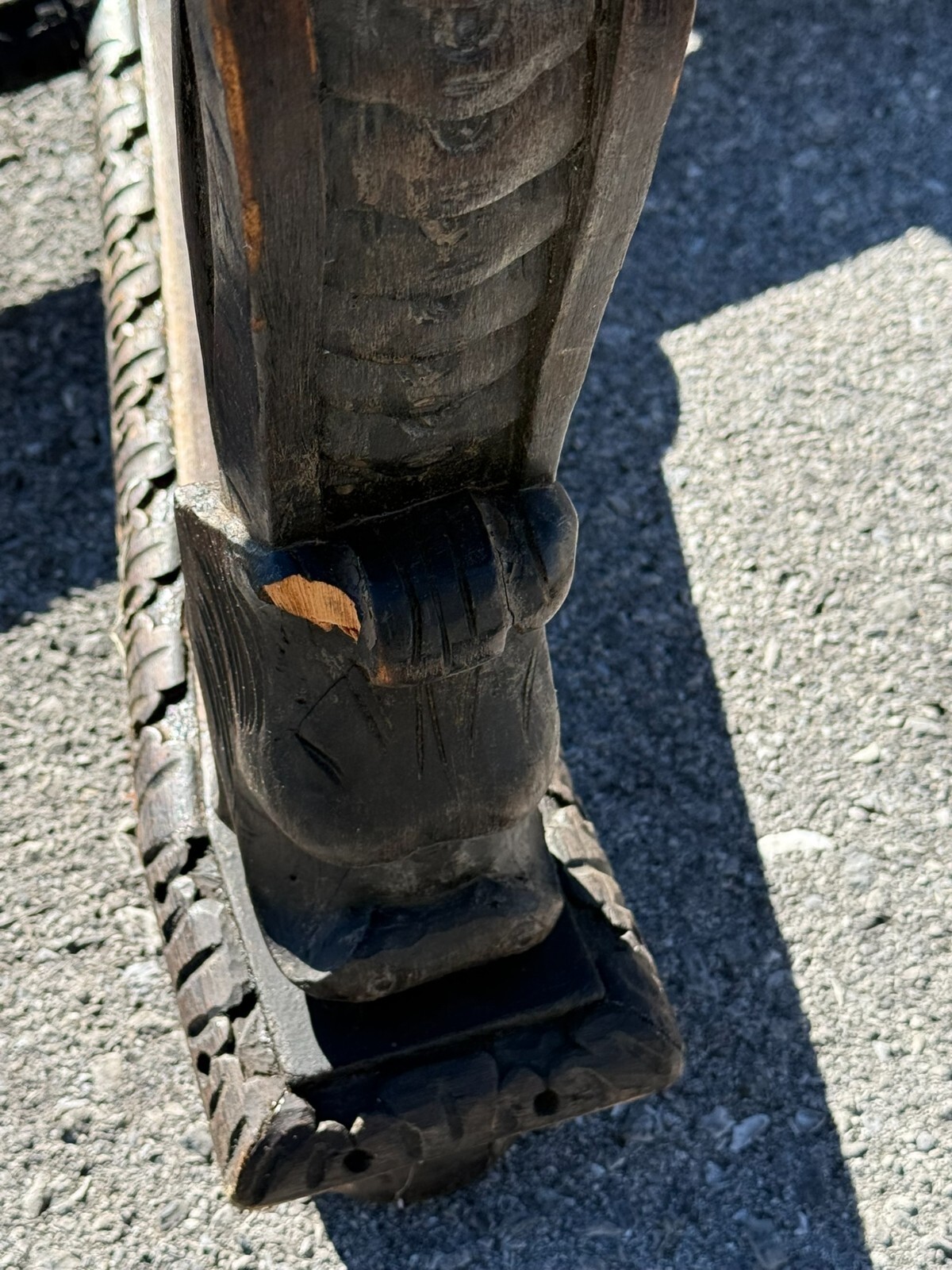 Antique 1800s carved black forest baroque Rennaissance table Carved Victorian