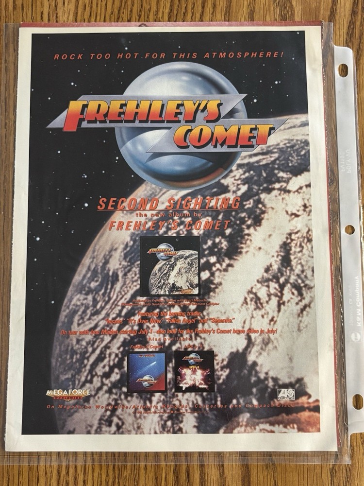 Frehley's Comet Band photo & album promo ad